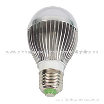 Warm White LED Globe Bulb, Aluminum HousingNew